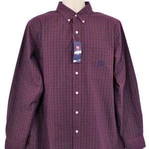 NEW Men's Chaps Easy Care Long Sleeve Button Down